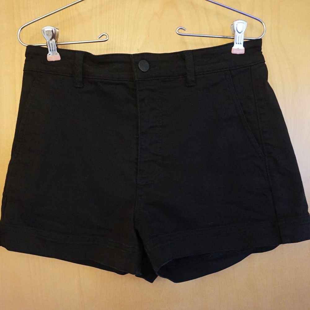 Everlane, The Cotton Twill Short, black, size 4
